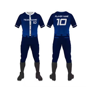 เครื่องแบบเบสบอลสำหรับผู้ชายชุดกีฬาแบบเจอร์ซีย์แห้งเร็วระบายอากาศได้ดีชุดกีฬาทีมสโมสรเสื้อผ้าสำหรับฝึกซ้อม - Product Image 1