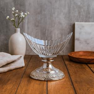 Elegante Tazón de Latón Plateado con Diseño de Caballito de Mar, Adorno Decorativo Único, Ideal para Decoración del Hogar y Exhibiciones Navideñas, Venta al por Mayor desde India - Product Image 4