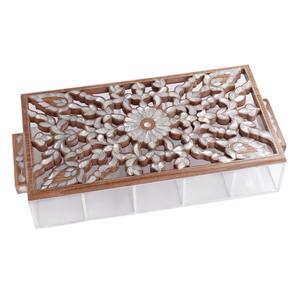 กล่องใส่อาหารสำหรับใส่ขนมกล่องของขวัญรอมฎอนกล่องใส่อาหารทำจากไม้อะคริลิกเคลือบเงาสำหรับตกแต่งบ้าน - Product Image 4