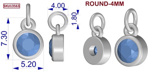 Colgante de Cuarzo Cristal con Bisel de Plata de Ley Chapado en Oro, Forma Redonda, Certificado IGI, Regalo para el Mes de Nacimiento de Abril, Joyería Fina - Product Image 6