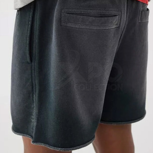 Short en jean délavé sur mesure High Street couleur unie nouveau style pour une utilisation en salle de sport fabriqué au Pakistan - Product Image 3