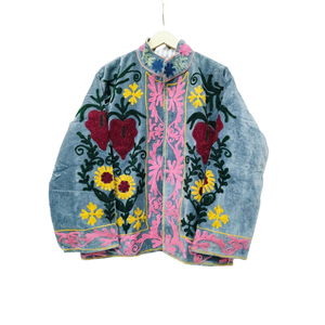 Sujani Ladies' Reversible Velvet Cotton <b>Jacket</b> Custom Logo Quilted Bomber Varsity Style Autumn Winter Coat XL Sheep Skin <b>Short</b> - Product Image 1