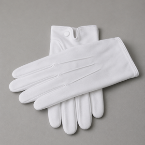 Gants de conduite d'été respirants pour hommes et femmes, en coton blanc, coupe confortable - Product Image 3