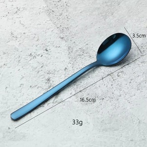 Elegante Juego de Cubiertos con Acabado de Espejo Azul, Acabado Pulido y Elegante, Práctico para el Hogar, la Oficina y la Comedor de Invitados, Venta al por Mayor desde India - Product Image 6