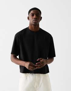 Custom Men's 100% Cotton Oversize Boxy <b>Cropped</b> Heavyweight Print Street Style Plus Size <b>T</b>-<b>Shirt</b> Breathable <b>T</b>-<b>shirt</b> for men - Product Image 4