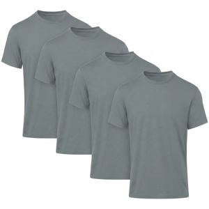 T-shirt Sportif Personnalisé Homme Vente en Gros, Séchage Rapide, Respirant, Entraînement Fitness, Col Uni Teint, 100% Polyester - Product Image 3