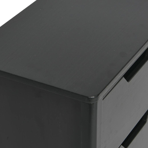 โต๊ะข้างสีดำพร้อมลิ้นชักคู่สำหรับตกแต่งทำจากไม้ทำตามสั่งผลิตโดยผู้ผลิตจากอินเดีย - Product Image 2