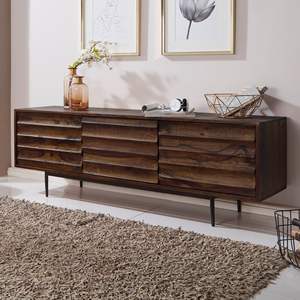 Stylish Indiana Crest Solid Wood TV Unit Elegant <b>Bookcase</b> for Modern Home Entertainment Stylish Furniture for Your Living Space - Product Image 4