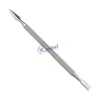 Lime à ongles incarnée 13 cm Instruments de podierie à pointe Fine lime à ongles en acier inoxydable et ensemble de levage