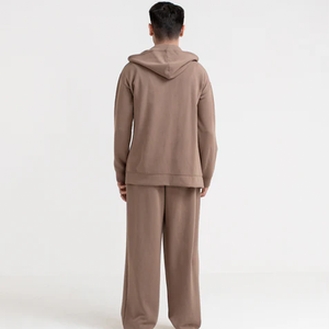 เสื้อฮู้ดผ้าฝ้ายเฮฟวี่เวทสำหรับผู้ชายโลโก้ตามสั่งทันสมัยและสะดวกสบายสำหรับฤดูใบไม้ร่วง - Product Image 4