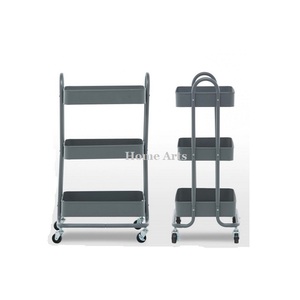 รถเข็นสำหรับเสิร์ฟชากาแฟสีดำรถเข็นขนมรูปทรงและขนาดที่กำหนดเองได้อุปกรณ์ตกแต่งบ้าน - Product Image 4