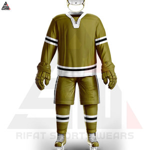 Maillot de hockey sur glace personnalisé unisexe, uniforme d'équipe, impression numérique de haute qualité, imprimé sur le devant, séchage rapide, vêtements de sport de hockey, vente en gros - Product Image 4