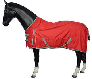 Couverture de cheval rose à motifs floraux avec rabat de queue moyen et 2 sangles de fixation, pour usage extérieur toutes saisons - Product Image 4