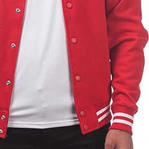 แจ็คเก็ตฤดูหนาวแบบ Letterman สำหรับผู้ชาย เนื้อผ้านุ่ม แจ็คเก็ต Letterman สำหรับผู้ชาย สไตล์สตรีทแวร์ แจ็คเก็ต Letterman ลำลอง - Product Image 6