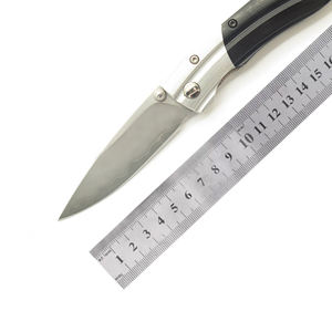 OEM ODM Service Couteau pliant en acier Damas Vente en gros Nouveau style Couteau de poche pliant pour camping en plein air chasse en vrac - Product Image 1