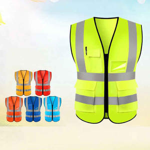 Gilet de sécurité blanc pour travaux de construction avec logo personnalisé 2025 Vestes de sécurité Gilet de sécurité personnalisé avec poches personnalisées - Product Image 4