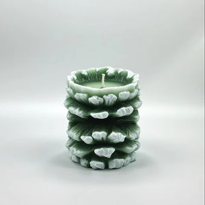 Bougie de Noël parfumée à la cire de noix de coco de luxe de haute qualité de 10oz, marque privée personnalisée pour les occasions classiques de Thanksgiving - Product Image 2