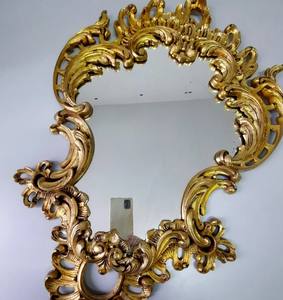 Miroir mural en laiton vintage : Décoration ornée victorienne - Product Image 4