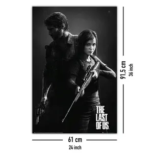 Affiche sur toile pour The Last of Us, portrait noir et blanc pour décoration murale - Product Image 3