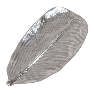 Design attrayant Alimentaire Café Thé Plateau De Service Haute Qualité Finition Dorée De Luxe Style Feuille En Métal Plateau De Service - Product Image 4