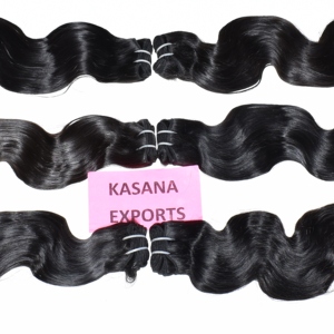Extensiones de Cabello Humano Virgen Remy Indio Natural Negro, Tejido Doble a Máquina, 100 Gramos, para Mujer - Product Image 3