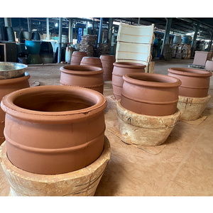 Grande jardinière en céramique antique à texture vieillie, faite à la main pour l'aménagement extérieur, le jardin, les villas et la maison Vente en gros directe d'usine OEM ODM - Product Image 5