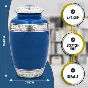 Cremation <b>Urn</b> for Human Ashes by Forever Lane Adult <b>Urn</b> <b>Large</b> with Beautiful Velvet Bag (<b>Large</b> <b>Urn</b>) - Product Image 3