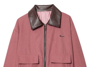 Mens <b>Jacket</b> Classic Motorcycle <b>Biker</b> <b>Jacket</b> With Leather Collar High Quality Durable Stylish Casual Outerwear for All Seasons - Product Image 3