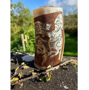 แก้วมักทำด้วยมือทำจากฮอร์นธรรมชาติแก้วมัคขัดพรีเมี่ยมสำหรับเบียร์วิสกี้และบาร์ - Product Image 6