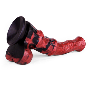 NNSX Heißer Silikon-Pferdedildo 11 Zoll Riesendildo Rot Realistische Dildos Großer Dicker Analdildo Sexspielzeug für Männer Frauen Schwule Paare Masturbator - Product Image 2