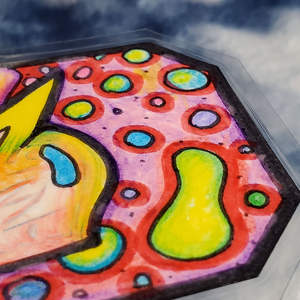 Phoenix Heart Egg Artwork by IW Comics 2x3 Print on <b>Black</b> <b>Frame</b> Contemporary Abstract Design - Product Image 1