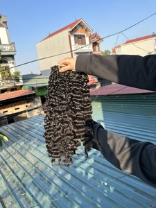 Sample Order Burmese Curly Hair Bundles Raw Vietnamese One Single Donor Unprocessed Cuticle Aligned Burmese Curly Hair Bundles - Product Image 3