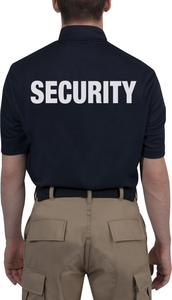 Vente en gros d'usine de polos d'uniforme de gardien de sécurité avec logo brodé sur mesure - Product Image 6