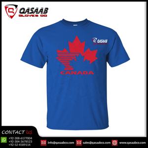 Personalizado impreso ajustado Fitness-Jogging Blanked gran oferta Crew Fitness de talla grande transpirable hombres camiseta Canadá-bandera camiseta - Product Image 3