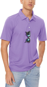 Custom Knitted for <b>Shirts</b> Logo Cotton Polyester Short Sleeve Quick Dry Eco-Friendly Breathable Formal Stand Collar T-<b>Shirt</b> <b>Men</b> - Product Image 3