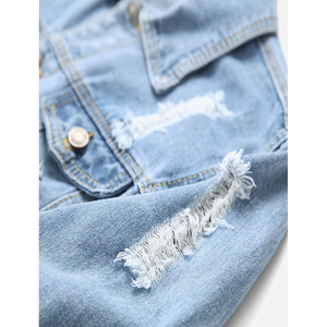 Hommes 2023 Printemps Nouveau Style Mode Hommes Veste en jean décontractée Meilleure vente Hommes Veste en jean décontractée en coton - Product Image 4