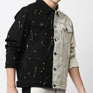 2025 Nueva chaqueta vaquera lavada personalizada para hombre, chaqueta de lona de alta calidad con diseños OEM, chaquetas de hombre al por mayor con logotipo personalizado - Product Image 5