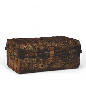 Iron Decorative Storage Box Elegant Trunk Design for Home Organization - Product Image 1