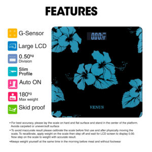 Balance de salle de bain électronique intelligente portable en verre trempé antidérapant, fonctionnant sur piles, mesure du poids 0,1 kg - Product Image 6