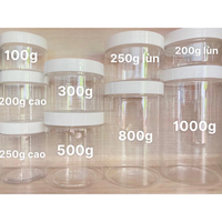 Los mejores tarros de plástico PET Beige transparente nuevos 100mL-1000ml Crema para cara/cuerpo para el cuidado de la piel y el embalaje de tarros cosméticos
