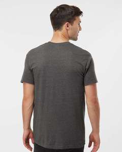 Alta calidad 100% algodón 290 Heavyweight Tee diseño de impresión Own Tear Anywhere etiqueta Heather Borgoña camiseta para hombres - Product Image 6