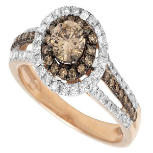 Nuevo clásico Halo Moissanite Diamond Iced Out Jewelry lujo moda compromiso dos tonos 925 anillo de plata para mujeres - Product Image 2