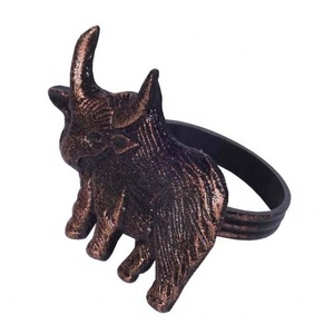 Servilletero de aluminio de diseñador para mesa de Hotel de boda, soporte de tejido decorativo, función almacenada - Product Image 2