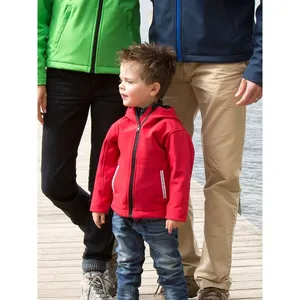 Junior Promotional <b>Soft</b> <b>Shell</b> <b>Hooded</b> <b>Jacket</b> Children's Hoodies & Sweatshirts - Product Image 1