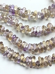 Cuentas de lágrima facetadas de ametrino de calidad de exportación para creaciones únicas de collares y pendientes disponibles a un precio asequible - Product Image 3