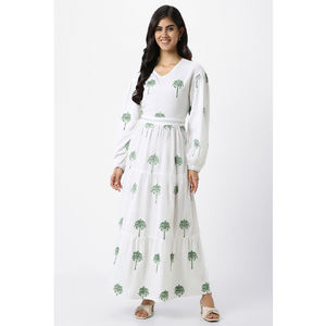 Nouvelle promotion robe pour femme OEM ODM manches longues style chic robe longue pour femme avec broderie lors de la vente en gros de la fabrication - Product Image 5