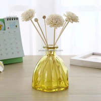 Diffuseur d'huiles essentielles à fleurs séchées pour aromathérapie, décoration intérieure, vase en verre - Élégance transfrontalière transparente