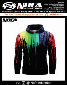 Sweat à capuche unisexe court et gaufré de haute qualité, poids lourd, imprimé uni, logo personnalisé, épaules tombantes brodées - Product Image 6