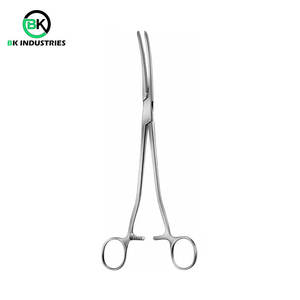 Pinzas de Cirugía General de Acero Inoxidable, Rectas y Curvas, Instrumento Quirúrgico Médico - Product Image 5