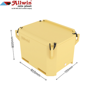 Bac à poisson en plastique moulé par rotation, isolé, pour le stockage et le transport des fruits de mer, 260 L - Product Image 3